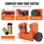 VEVOR 3PCS Tubing Cutter Set, 3/16"-2" O.D. Copper Pipe Cutter, 1/8"-7/8" O.D. Mini Tube Cutter and Deburring Tool, Heavy Duty Pipe Cutter Set for Copper, Aluminum, Stainless Steel, Plastic Pipes
