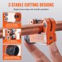 VEVOR Mini Tubing Cutter, 1/8" - 1-1/8" O.D. Mini Copper Pipe Cutter, Heavy Duty Compact Tube Cutter Tool with High-Speed SKD Blade for Copper, Aluminum, Galvanized, Plastic Pipes