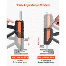 Labor Saving Arm Jack 2 PCS 440lbs Capacity 2 Modes Lifting up to 7.7" Black