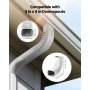 Downspout Gutter Elbow 90 Degree for 3x4 inch Style A L-Shaped Downspout White