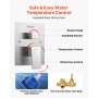 Shower Faucet Set 12" Square Rain Shower Head and Hand Set Brushed Nickel