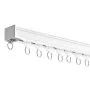 VEVOR Ceiling Curtain Track Set, 11.8 FT/3.6 Meter, Sliding Ceiling Track System for Curtains, Room Divider Curtain Track Ceiling/Wall Mounted for Living Room Bedroom with Hooks and Hardware, White