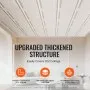 VEVOR Ceiling Tiles 16-Pack 50X50cm Polystyrene Easy Installation Glue-up