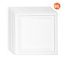 VEVOR Takplater, 96-pakning 20 x 20 tommer, Nedfellbare Takplater Premium Polystyrenplater, Enkel Montering/Skjæring Plast Limbare Takplater, Kjellertakbelegg For Hjem/Kontordekorasjon
