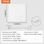 VEVOR Ceiling Tiles, 12-Pack 24 x 24 in, Drop Ceiling Tiles Premium PVC Sheet, Easy Installation/ Cutting Plastic Glue-up Ceiling Tile, Ceiling Covering for Home/Office Decoration, White Echo Pattern
