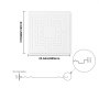 VEVOR Ceiling Tiles, 12-Pack 24 x 24 in, Drop Ceiling Tiles Premium PVC Sheet, Easy Installation/ Cutting Plastic Glue-up Ceiling Tile, Ceiling Covering for Home/Office Decoration, White Echo Pattern