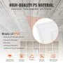 VEVOR Ceiling Tiles, 12-Pack 24 x 24 in, Drop Premium PVC Sheet, Easy Installation/Cutting Plastic Glue-up Tile, Covering for Home/Office Decoration, White