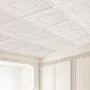 VEVOR Ceiling Tiles, 12-Pack 24 x 24 in, Drop Ceiling Tiles Premium PVC Sheet, Easy Installation/ Cutting Plastic Glue-up Ceiling Tile, Ceiling Covering for Home/Office Decoration, White Geometric