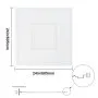 VEVOR Ceiling Tiles, 12-Pack 24 x 24 in, Drop Ceiling Tiles Premium PVC Sheet, Easy Installation/ Cutting Plastic Glue-up Ceiling Tile, Ceiling Covering for Home/Office Decoration, White Geometric