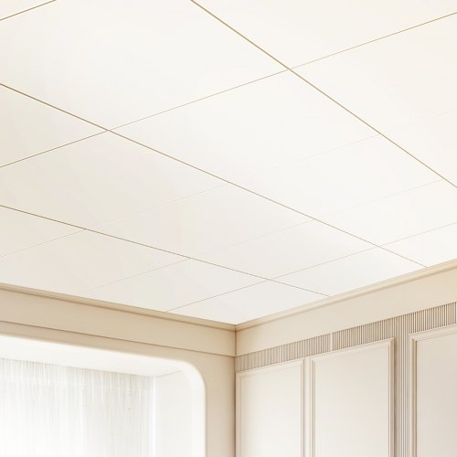 Aazon.co: WOWSTAR 12-Pack 24"x24" Drop Ceiling Tiles, Waterproof Glue Up Ceiling Panels, Black