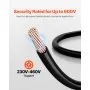 12 AWG THHN Wire 19-Stranded Black Copper Building Wire Nylon Jacket 100 ft 600V