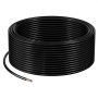 Cable VEVOR THHN de 12 AWG, 19 hilos, 100 % cobre OFC, para construcción eléctrica con revestimiento de nailon, con capacidad de hasta 600 voltios, para uso en interiores y exteriores, comercial, industrial y residencial, color negro (30,5 m)