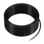 Cable VEVOR THHN de 12 AWG, 19 hilos, 100 % cobre OFC, para construcción eléctrica con revestimiento de nailon, con capacidad de hasta 600 voltios, para uso en interiores y exteriores, comercial, industrial y residencial, color negro (30,5 m)