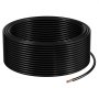 Cable VEVOR THHN de 12 AWG, 19 hilos, 100 % cobre OFC, para construcción eléctrica con revestimiento de nailon, con capacidad de hasta 600 voltios, para uso en interiores y exteriores, comercial, industrial y residencial, color negro (30,5 m)