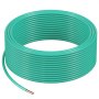 VEVOR 10 AWG Solid THHN Wire, 100% OFC Copper Electrical Building Wire with Nylon Jacket PVC Insulation, Rated for Up to 600 Volts, Heavy-Duty for Residential, Industrial, Commercial, Green (50 Feet)
