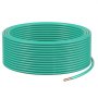 VEVOR 10 AWG Solid THHN Wire, 100% OFC Copper Electrical Building Wire with Nylon Jacket PVC Insulation, Rated for Up to 600 Volts, Heavy-Duty for Residential, Industrial, Commercial, Green (50 Feet)