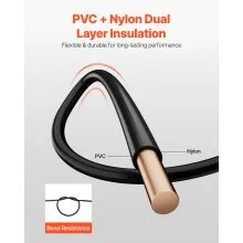 12 Gauge Solid THHN Wire Black Copper Electrical Building Wire PVC Nylon 100 ft