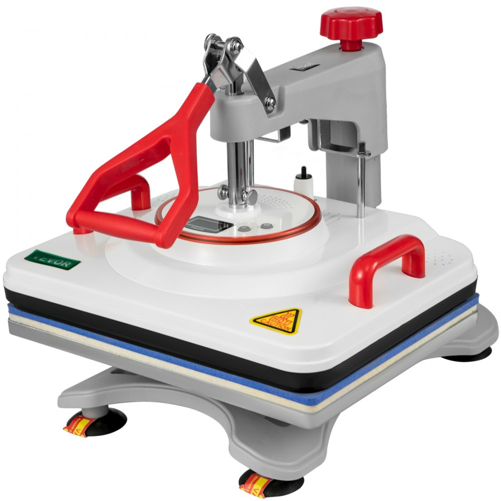 5 in 1 Heat Press 15x12 Heat Press Machine White For T-shirt Mug Plate And Cap