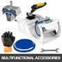 5 in 1 Heat Press 15x12 Heat Press Machine White For T-shirt Mug Plate And Cap