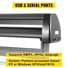 5 In1 Heat Press 15"x15" Vinyl Cutter Plotter 53" Usb Port Sticker Print Diy