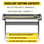 5 In 1 Heat Press 15"x15" Transfer Cap 53" Vinyl Cutter Plotter Cutting 3 Blades