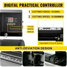5in1 Heat Press 15"x15" 28" Vinyl Cutter Plotter T-shirt Sticker Print Usb Port