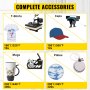 Digital Clamshell 15" X 15" (38 X 38cm) Heat Transfer Press + 28 inch Vinyl Cutter Machine Kit Software