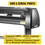 VEVOR 5 in 1 Heat Press Transfer Machine 38x38cm with 34” Vinyl Cutter Plotter Machine Kit Art Craft Printer Sublimation(34”/870mm)