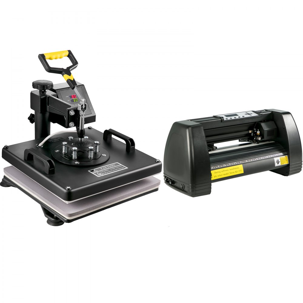 Kit de prensa térmica VEVOR 6 en 1 para tazas y gorras y plotter de corte de vinilo de 14 pulgadas