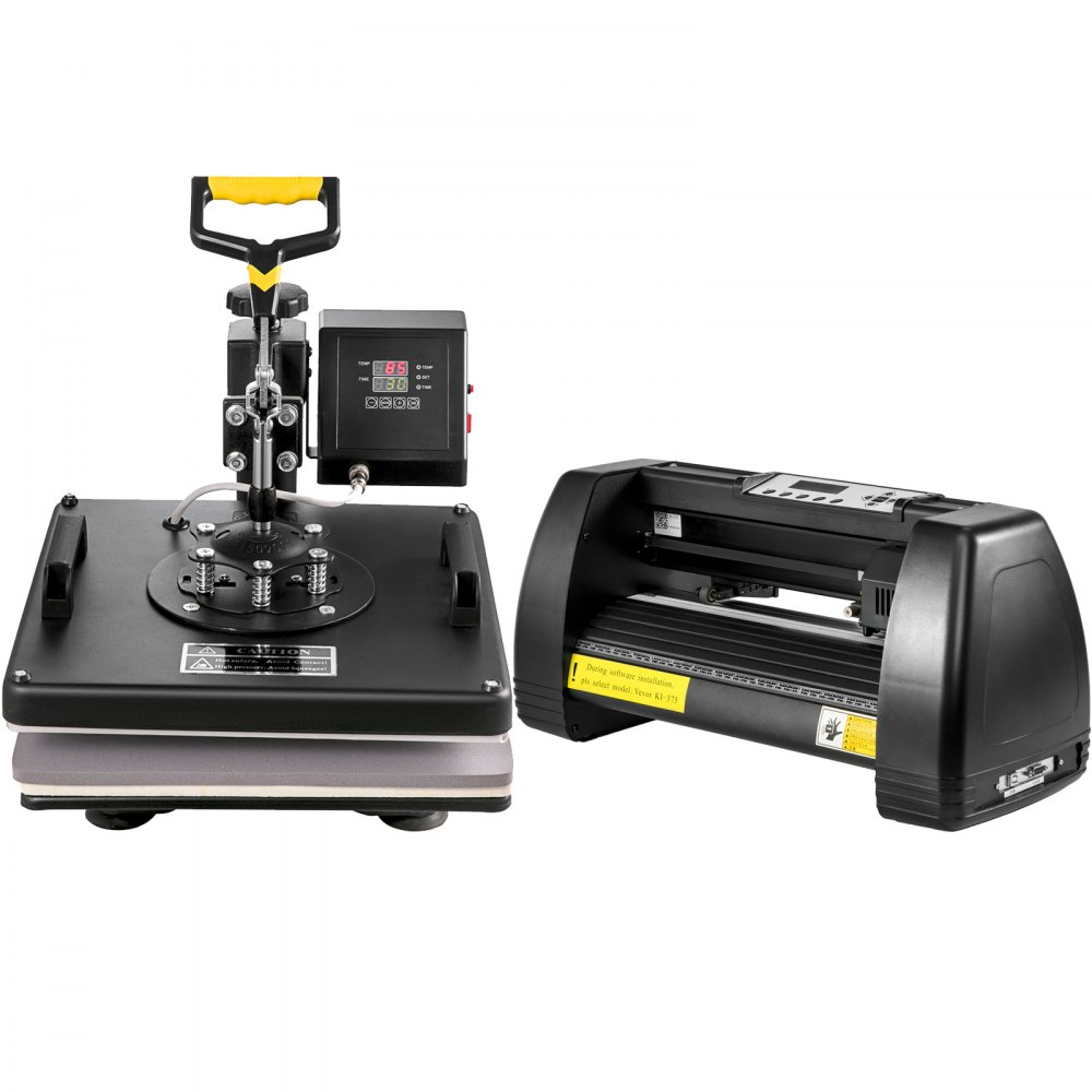 Kit de prensa térmica VEVOR 6 en 1 para tazas y gorras y plotter de corte de vinilo de 14 pulgadas