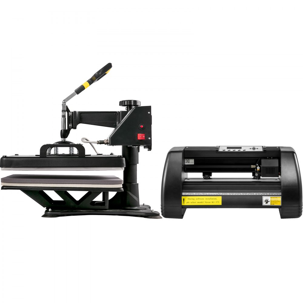 Kit de prensa térmica VEVOR 6 en 1 para tazas y gorras y plotter de corte de vinilo de 14 pulgadas