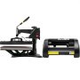 VEVOR 6 In 1 Mug Hat Heat Press & 14 Inch Vinyl Cutter Plotter Machine Kit