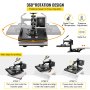 Heat Press 6 In1 Sublimation Machine 15"x15" + Vinyl Cutter 28" Plotter Cutting