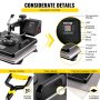 Heat Press 6 In1 Sublimation Machine 15"x15" + Vinyl Cutter 28" Plotter Cutting