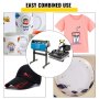VEVOR 6 In 1 Mug Hat Heat Press & 28 Inch Vinyl Cutter Machine w/ Floor Stand