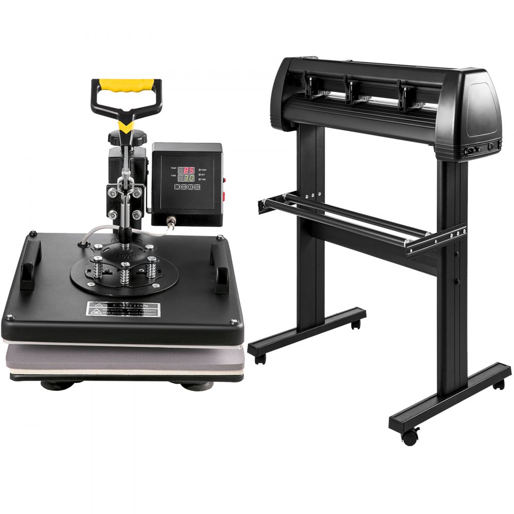 15"x15" Heat Press 6 In 1 Sublimation Machine + 34" Vinyl Cutter/plotter Cutting