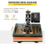 VEVOR Heat Press 8 in 1 Heat Press Machine 38x38cm Heat Transfer Press 15x15Inch T-shirt Press Mulitifuctional  Sublimation Machine for T-shirt Mug Hat Plate Transfer