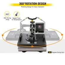 8 In 1 Heat Press 15"x15" Sublimation Machine + 53" Vinyl Cutter/plotter Cutting