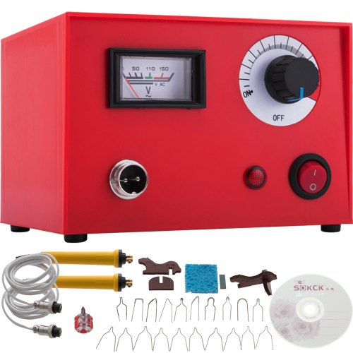 110v 50w Laser Wood Burning Pyrography Machine Tool Kit 2 Wood Supports Sets