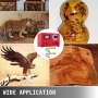 110v 50w Laser Wood Burning Pyrography Machine Tool Kit 2 Juegos de soportes de madera