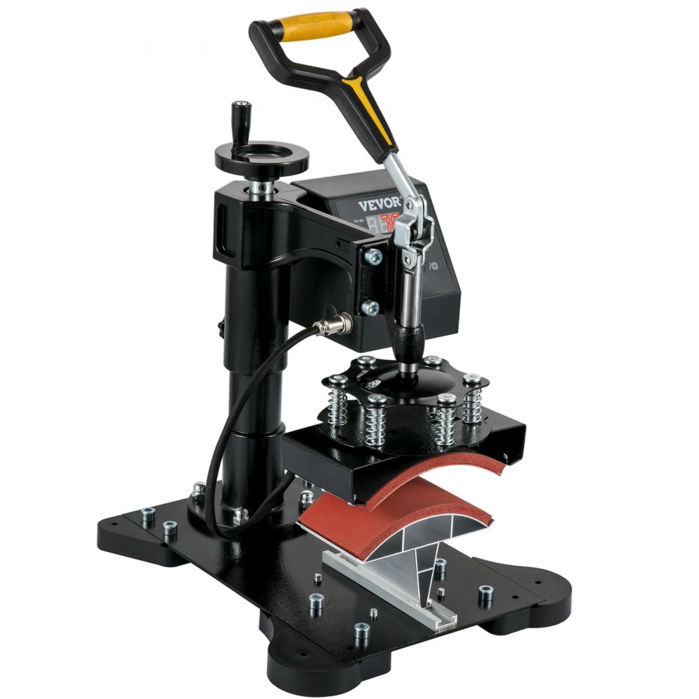 VEVOR Cap Press, 3.1 x 5.5 inch Hat Press Machine, Dual Digital Control, Hat Heat Press Machine, Durable Heat Press for Hats Baseball Hat Caps