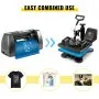 VEVOR HP230-B 12"x10" Dual Digital T-Shirt Heat Press Machine + 14" Vinyl Cutting Plotter With SIGNMASTER Software