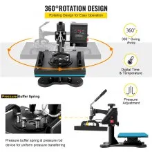 Heat Press 12"x10" Vinyl Cutter Plotter 14" T-shirt Sublimation Signmaster