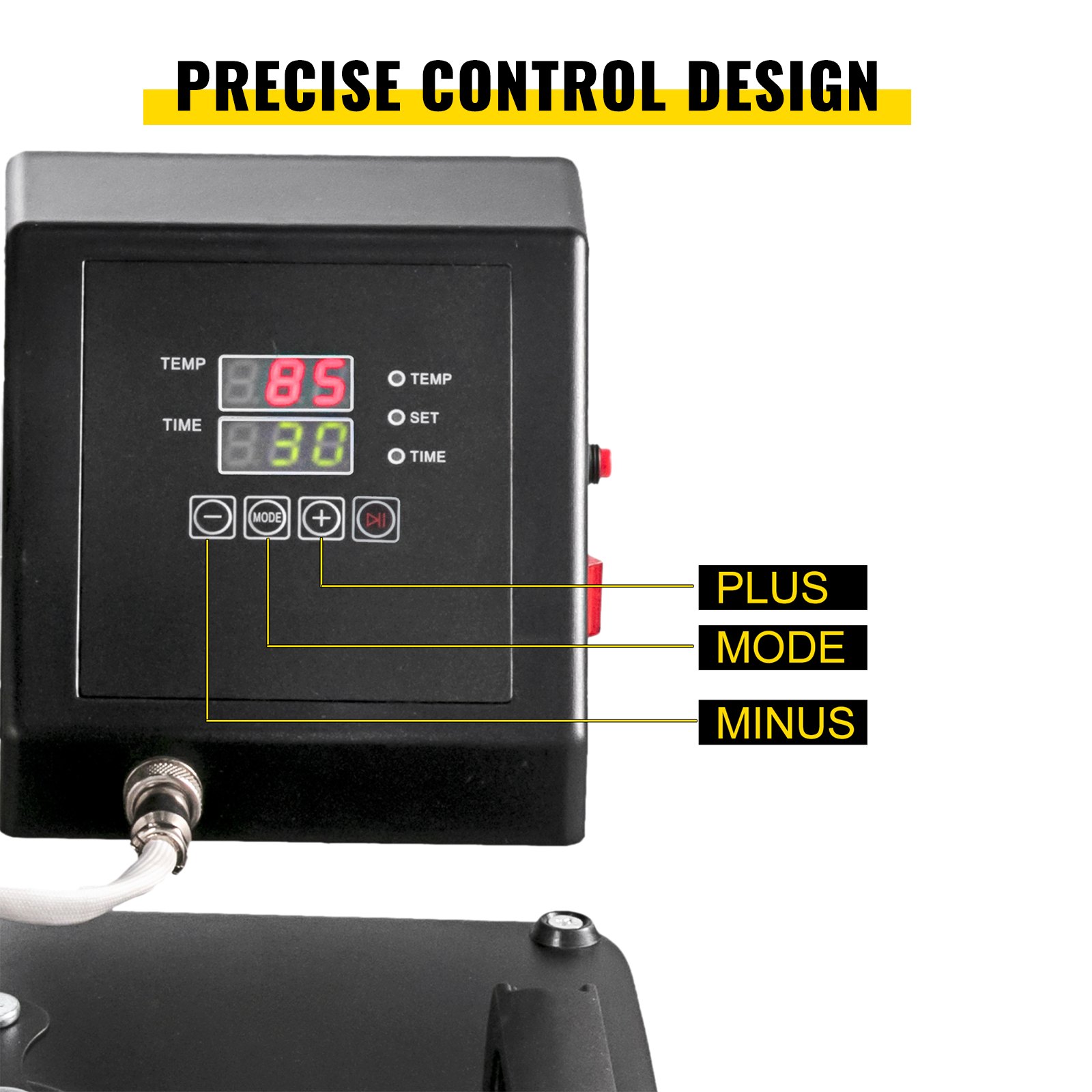 VEVOR HP230-B 12"x10" Dual Digital T-Shirt Heat Press Machine + 14" Vinyl Cutting Plotter With SIGNMASTER Software