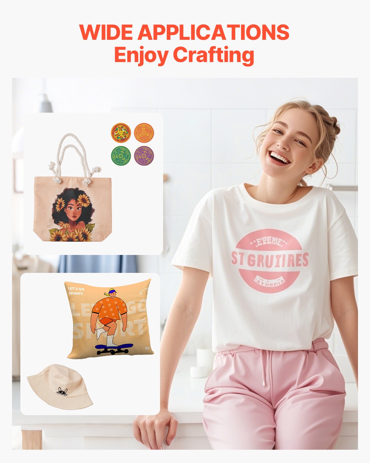 VEVOR Heat Press, 12x10Inch T-Shirt Press Machine, T-shirt Press Heat Press 30x23cm Printing Machine Heat Transfer Sublimation Machine for T-shirts