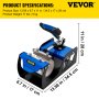 VEVOR Cup Heat Press Attachment, 6oz 11oz 12oz 17oz Four Mug Heating Transfer Elements for Heat Press Machine Transfer Sublimation, 110V Silicone Pad Wrap for Mug Coffee Glass Tumbler Cup DIY Printing