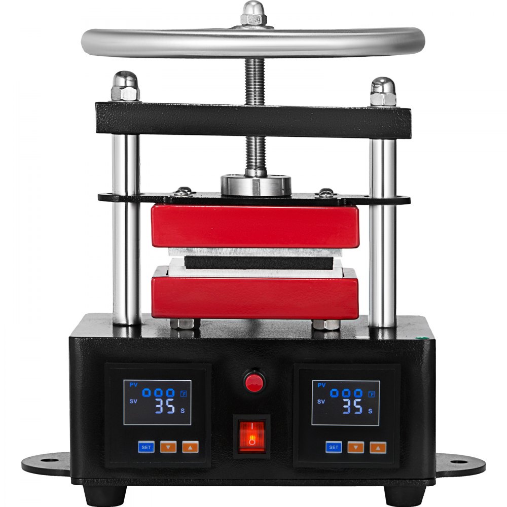 New Professional Rosin Press Hand Crank Duel Heated Plates 6X12 CM (2.4"X4.7")