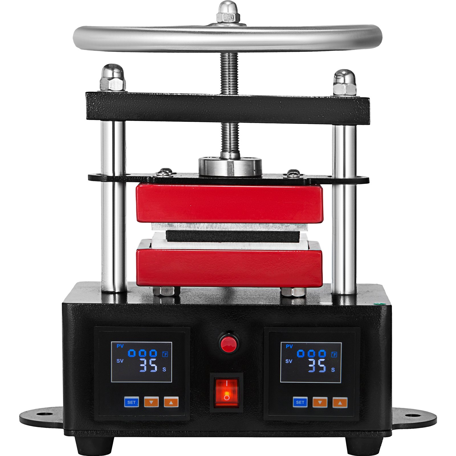 New Professional Rosin Press Hand Crank Duel Heated Plates 6X12 CM (2.4"X4.7")