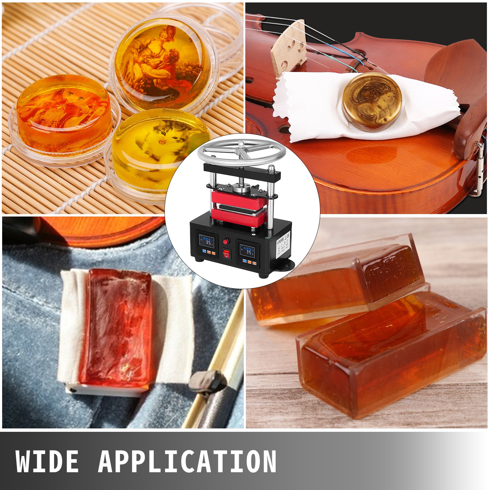 New Professional Rosin Press Hand Crank Duel Heated Plates 6X12 CM (2.4"X4.7")