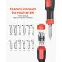 13-Piece Screwdriver Set Magnetic Handle Torx Phillips Hand Tools for Sockets